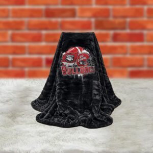 Embroidered Faux Fur Blanket
