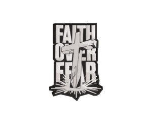 Faith Over Fear Cross Digital Patch File