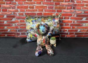 Custom Photo Teddy Bear & Memory Pillow Set